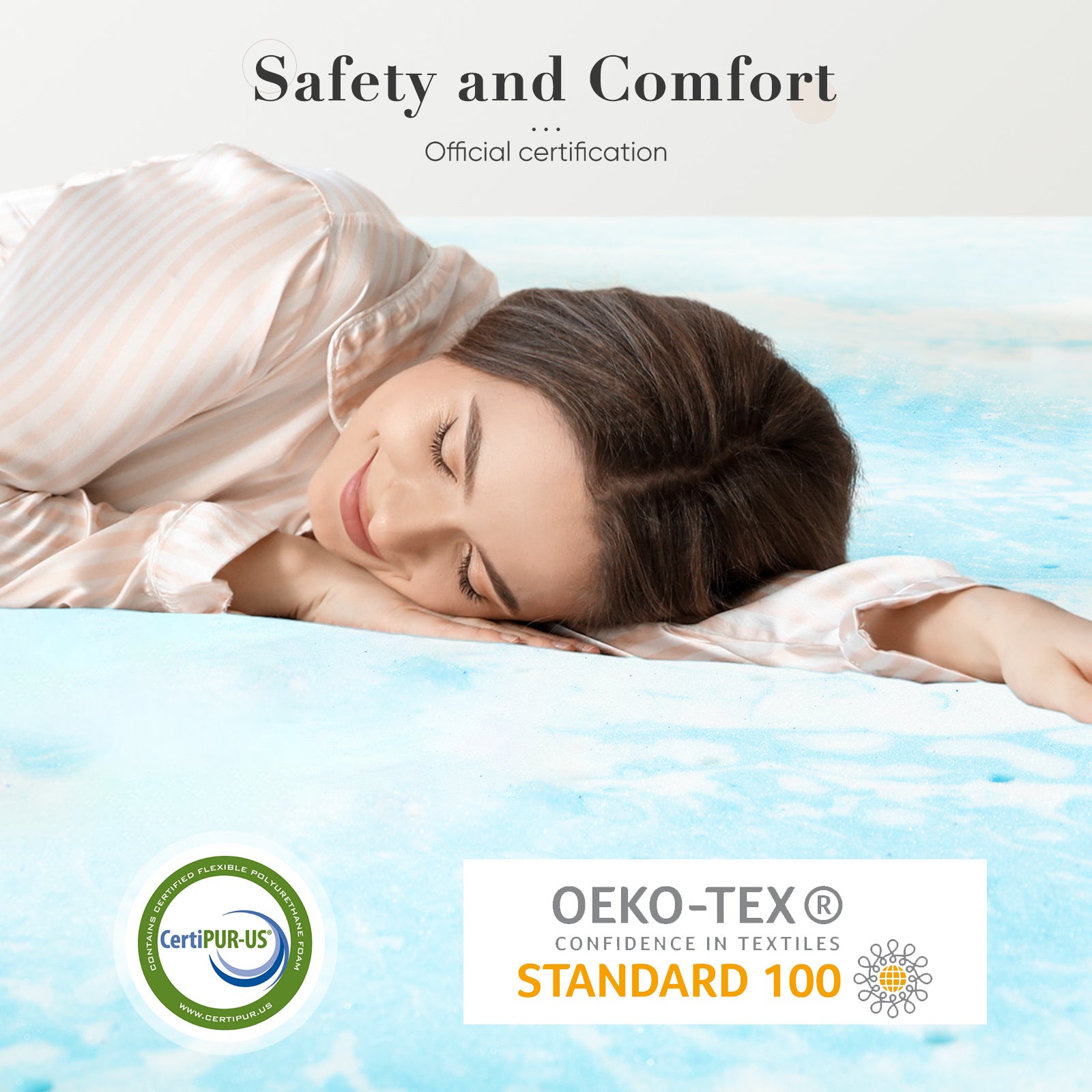 Premium Cooling Gel Topper - Designed For Back Pain Relief