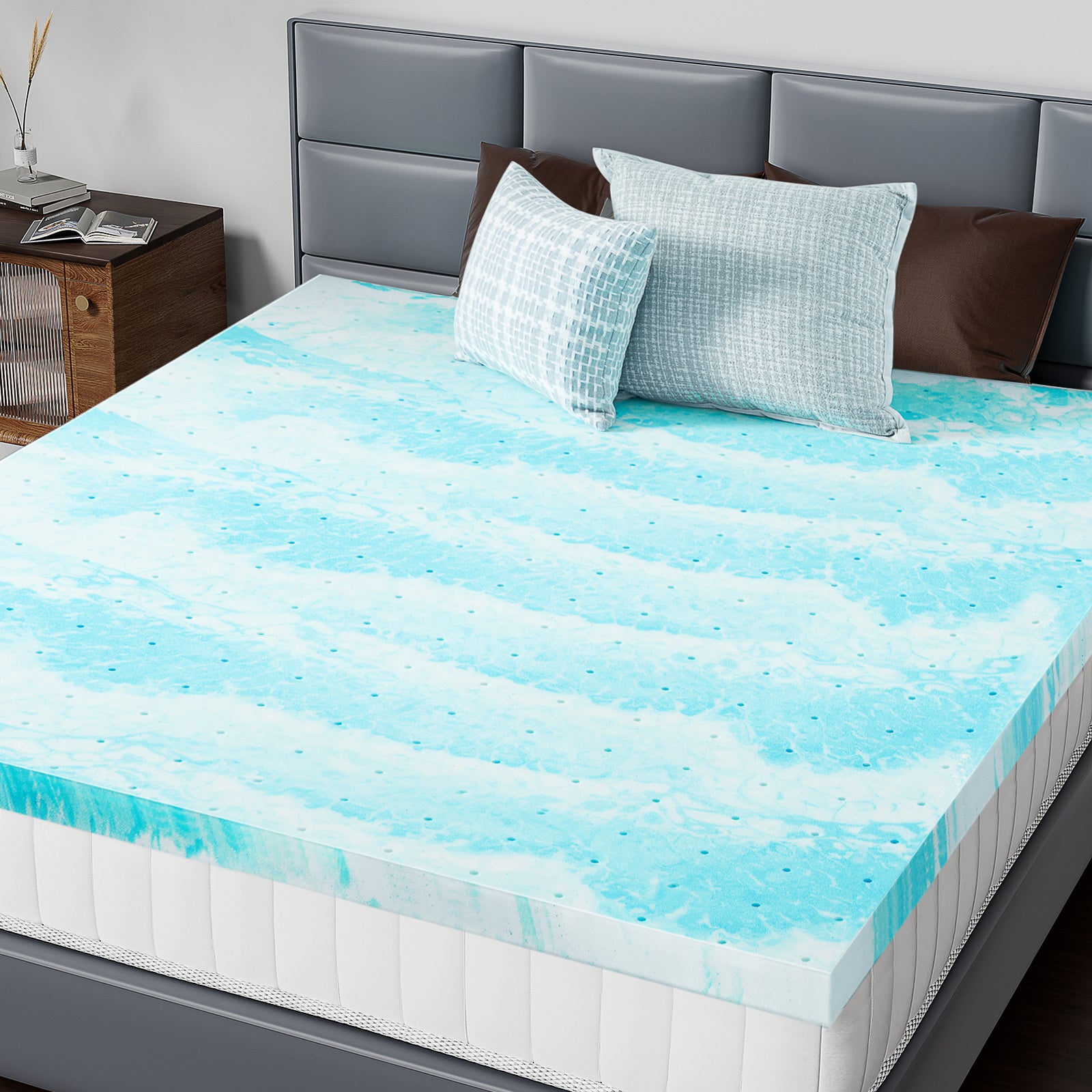 Premium Cooling Gel Topper - Designed For Back Pain Relief